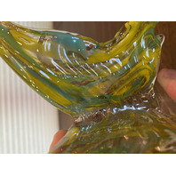 SET OF 3 BEAUTIFUL  Multicolored PIER 1 Imports Art Glass Butterfly Figurines