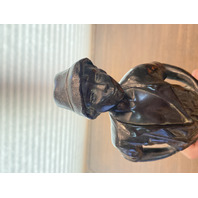 HEAVY Cast Metal Bronze "LE SIFFLEUR" The whistler Sculpture 13.5"H
