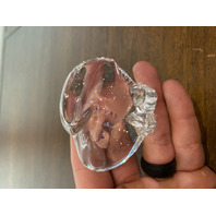 STUNNING VTG STEUBEN Crystal Eagle Art Glass Paperweight W/BOX/BAG SIGNED 2.75"L