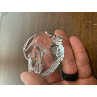 STUNNING VTG STEUBEN Crystal Eagle Art Glass Paperweight W/BOX/BAG SIGNED 2.75"L