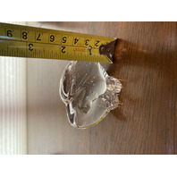 STUNNING VTG STEUBEN Crystal Eagle Art Glass Paperweight W/BOX/BAG SIGNED 2.75"L