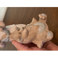 VTG NAO By LLADRO MY LOVELY LION Glossy Porcelain Figurine #1287 9.25"H