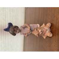 VTG NAO By LLADRO MY LOVELY LION Glossy Porcelain Figurine #1287 9.25"H