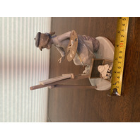 VTG LLADRO STILL LIFE Joven Pintora Artist At Easel Glossy Figurine #5363 6.75"H