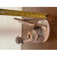 VTG LLADRO STILL LIFE Joven Pintora Artist At Easel Glossy Figurine #5363 6.75"H