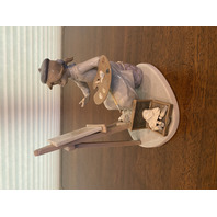 VTG LLADRO STILL LIFE Joven Pintora Artist At Easel Glossy Figurine #5363 6.75"H