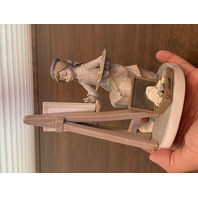 VTG LLADRO STILL LIFE Joven Pintora Artist At Easel Glossy Figurine #5363 6.75"H