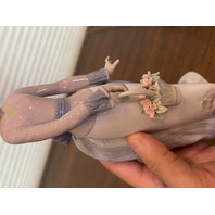 VTG LLADRO 1994 Collectors Society BASKET OF LOVE Glossy Figurine #7622 9.75"H