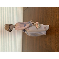VTG LLADRO 1994 Collectors Society BASKET OF LOVE Glossy Figurine #7622 9.75"H