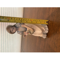 VTG NAO By LLADRO TULIP TIME Glossy Porcelain Figurine 8.25"H SPAIN