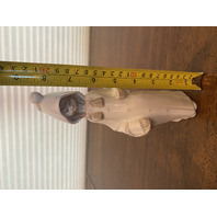 VTG LLADRO SHEPHERDDESS WITH BASKET Glossy Porcelain Figurine 8.5"H SPAIN