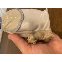 VTG NAO By LLADRO PUPPYS BIRTHDAY Glossy Porcelain Figurine #1045 7.25"H SPAIN