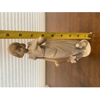 VTG LLADRO 1991 Collectors Society SUMMER STROLL Glossy Figurine #7611 9"H