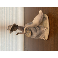 BEAUTIFUL VTG LLADRO TRYING TO EAT Glossy Figurine #5034 9.5"H