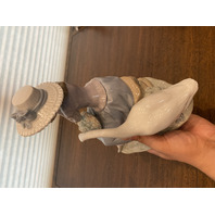 BEAUTIFUL VTG LLADRO TRYING TO EAT Glossy Figurine #5034 9.5"H