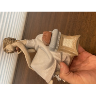 VTG LLADRO CHIT CHAT Girl W/Dog Glossy Figurine #5466 7.75"H SPAIN