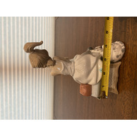 VTG LLADRO CHIT CHAT Girl W/Dog Glossy Figurine #5466 7.75"H SPAIN