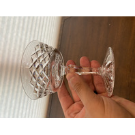 VTG WATERFORD Crystal TYRONE Champagne/Tall Sherbet Glasses SIGNED 4.75"H PAIR
