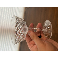 VTG WATERFORD Crystal TYRONE Champagne/Tall Sherbet Glasses SIGNED 4.75"H PAIR