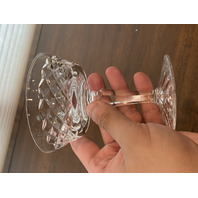 VTG WATERFORD Crystal TYRONE Champagne/Tall Sherbet Glasses SIGNED 4.75"H PAIR