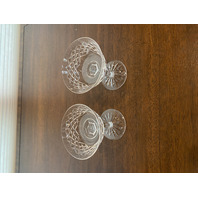VTG WATERFORD Crystal TYRONE Champagne/Tall Sherbet Glasses SIGNED 4.75"H PAIR