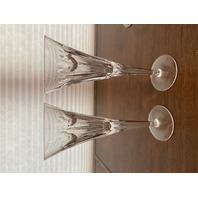 SET(9) MIXED WATERFORD Crystal Champagne Flutes 9.25"H SIGNED