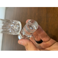 BEAUTIFUL WATERFORD Crystal LISMORE Decanter 13" + 8 Claret Wine Glasses SET(9)