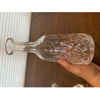 BEAUTIFUL WATERFORD Crystal LISMORE Decanter 13" + 8 Claret Wine Glasses SET(9)