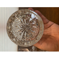 BEAUTIFUL WATERFORD Crystal LISMORE Decanter 13" + 8 Claret Wine Glasses SET(9)