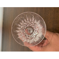 SET (11) VTG BEAUTIFUL Stuart Crystal GLENDEVON Wine Glasses 6.5"H SIGNED