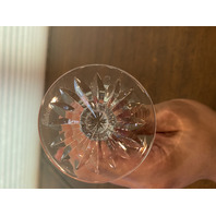 BEAUTIFUL SET(9) VTG WATERFORD Crystal KENMARE Claret Wine Glasses SIGNED 6"H
