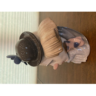 VTG LARGE LLADRO PENSIVE CLOWN Bust Glossy Porcelain Figurine #5130 10.25"H