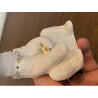 VTG LLADRO Polar Bear W/Applied Flowers Glossy Porcelain Figurine #6355 5" SPAIN
