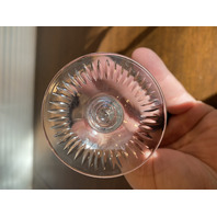 SET(8) VTG NACHTMANN Amethyst Cut To Clear TRAUBE Crystal Sherry Glasses 5.5"H