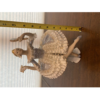 VTG Laced Fine Porcelain Ballerina Lady Figurine 10.5"H DAMAGED