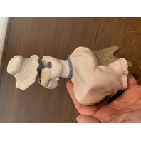 VTG NAO By LLADRO A BIG HUG Girl W/Puppy Glossy Porcelain Figurine 6.75"H SPAIN