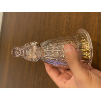 BEAUTIFUL VTG Imperial Glass Pink Iridescent Colonial Lady Glass Bell 6"H