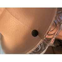 VINTAGE Pink ART DECO Art Glass Electric Table Lamp 16"H x 11"W DAMAGED