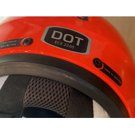 Schuberth C3 DOT ECE 22.05, SIZE 57, M, 7 1/8, Red Motorcycle Helmet GERMANY