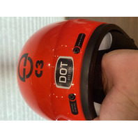 Schuberth C3 DOT ECE 22.05, SIZE 57, M, 7 1/8, Red Motorcycle Helmet GERMANY