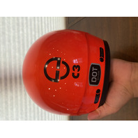 Schuberth C3 DOT ECE 22.05, SIZE 57, M, 7 1/8, Red Motorcycle Helmet GERMANY