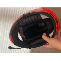 Schuberth C3 DOT ECE 22.05, SIZE 57, M, 7 1/8, Red Motorcycle Helmet GERMANY