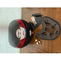 GIVI V40 Monokey Motorcycle Top Case + Bergman Rack To Givi