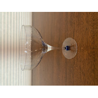 RARE SET(8) BEAUTIFUL VTG Rosenthal Studio Line Ultra Blue Swirl Glasses 5 7/8"H