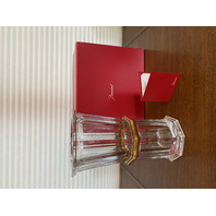 STUNNING BACCARAT Crystal HARCOURT 1841 Vase W/Gold Trim SIGNED W/BOX 12.5"H