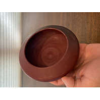 VTG VAN BRIGGLE Mulberry Smooth Shallow Art Pottery Bowl SIGNED 5.5"W