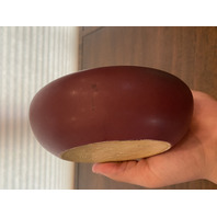 VTG VAN BRIGGLE Mulberry Smooth Shallow Art Pottery Bowl SIGNED 5.5"W
