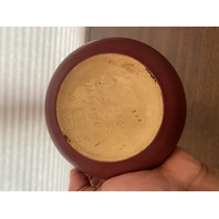 VTG VAN BRIGGLE Mulberry Smooth Shallow Art Pottery Bowl SIGNED 5.5"W
