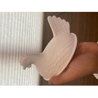 BEAUTIFUL VTG Indiana Glass White Milk Glass Nesting Hen Design Candy Dish 7"L