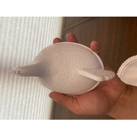 BEAUTIFUL VTG Indiana Glass White Milk Glass Nesting Hen Design Candy Dish 7"L